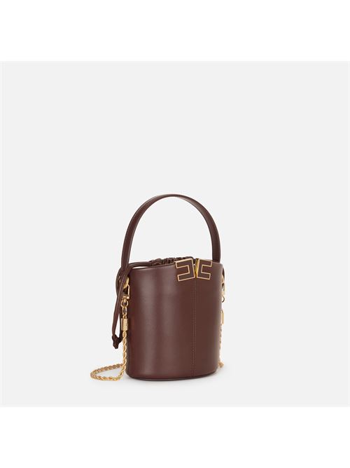 borsa a secchiello con dettaglio logo Elisabetta Franchi | BS92A61E2644